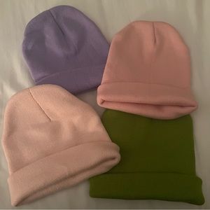 Urban Outfitters Mia Jersey Knit Beanie Bundle